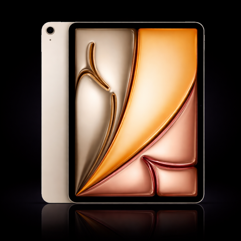 Apple iPad Air 13 M2 2024 - Celkový stav: Stav A, Barva: Starlight, Úložiště / Disk: 128GB, Připojení: Wi-Fi