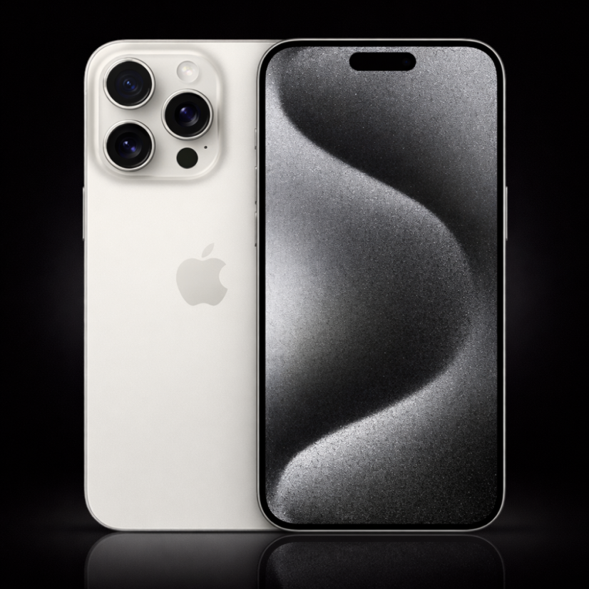 iPhone 15 Pro Max - Celkový stav: Stav B, Barva: White Titanium, Úložiště / Disk: 1TB